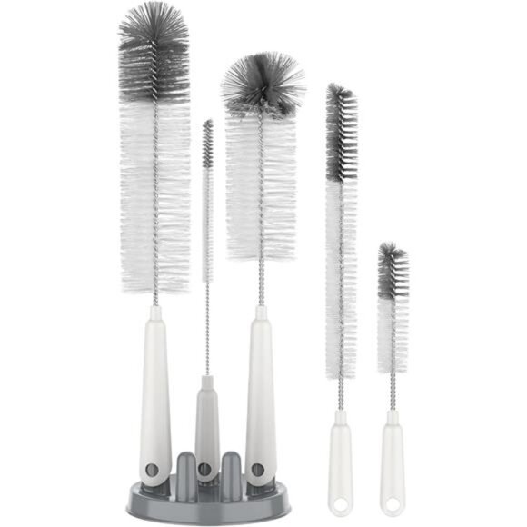 5 Pack Bottle Brush Cleaning Set with Storage Holder, Cleaning Brushes - Picture 7 of 7